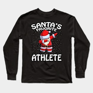 Santas Favorite Athlete Christmas Long Sleeve T-Shirt